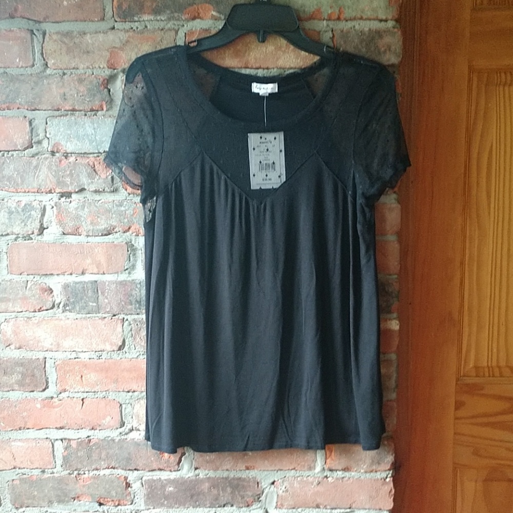 Black lace top